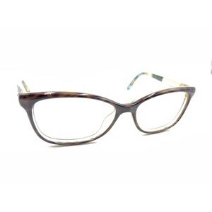 Gucci Tortoise Brown Cat Eye Eyeglasses Frames 54-15 140 Italy Designer Women